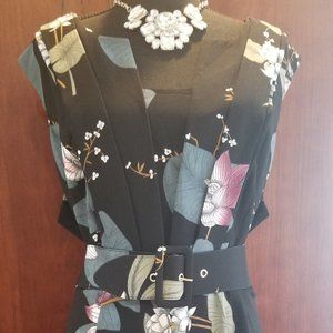 NWT City Chic Trendy Plus Size Printed Fit & Flare